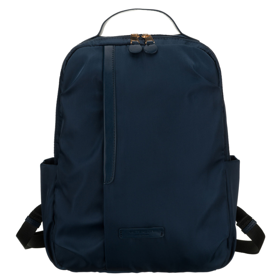 Damen-Rucksack aus Nylon in Marineblau mit einem Befestigungsgriff für den Koffer – Peterson – Bild 4