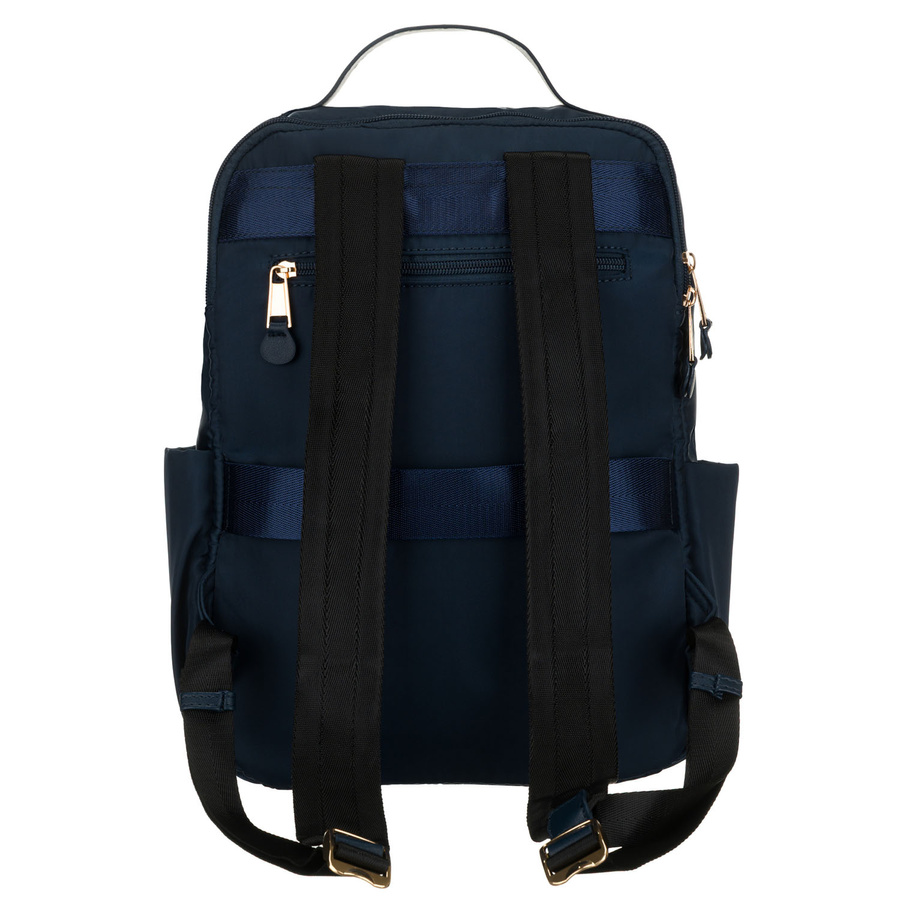 Damen-Rucksack aus Nylon in Marineblau mit einem Befestigungsgriff für den Koffer – Peterson – Bild 8