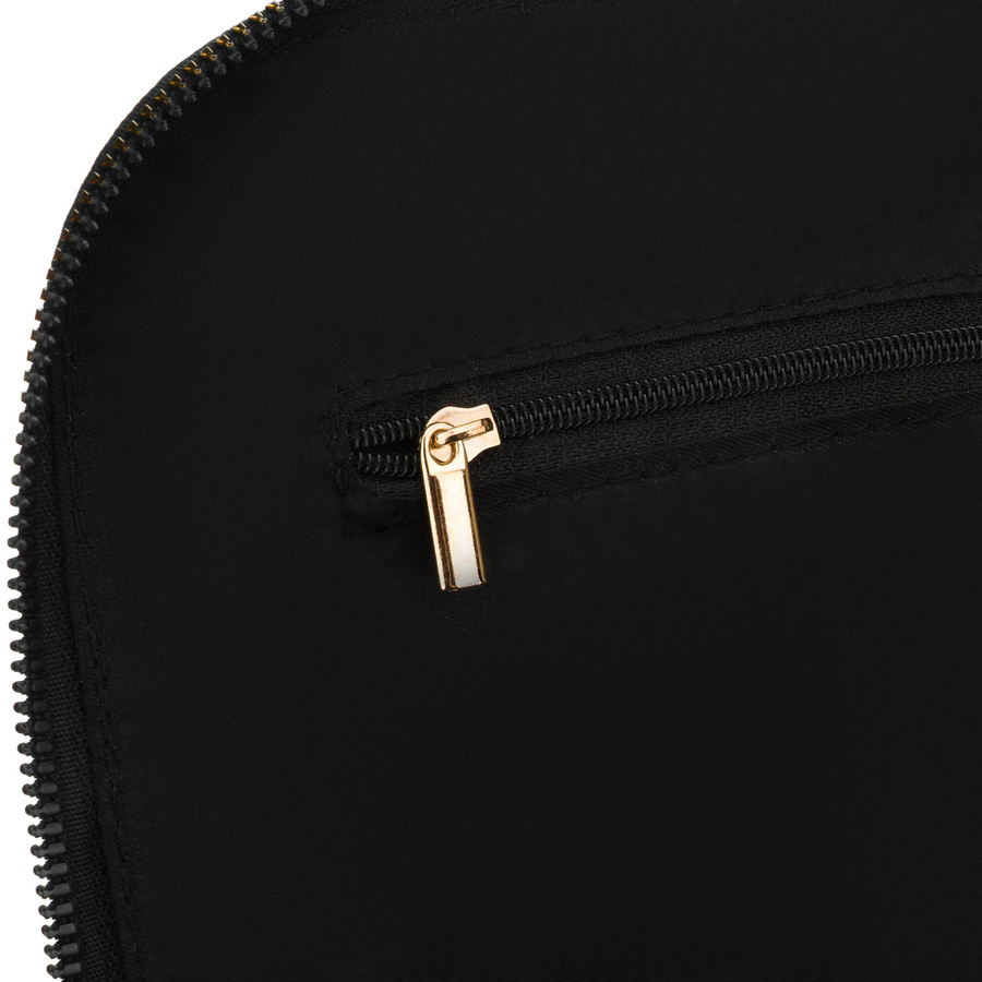 Schwarzer Damen-Rucksack aus Nylon und Öko-Leder, aufgehängt an verstellbaren Trägern - Peterson – Bild 23