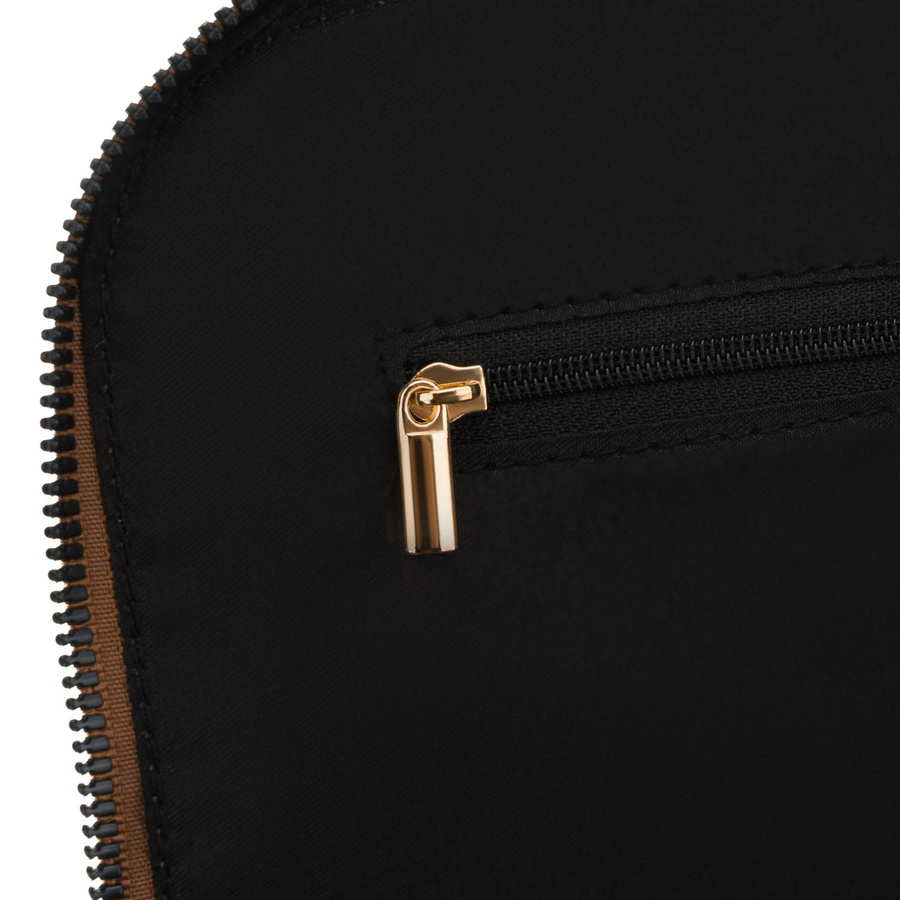 Grüner, städtischer Damen-Rucksack aus Nylon und Öko-Leder mit abnehmbarem Gürtel - Peterson – Bild 20