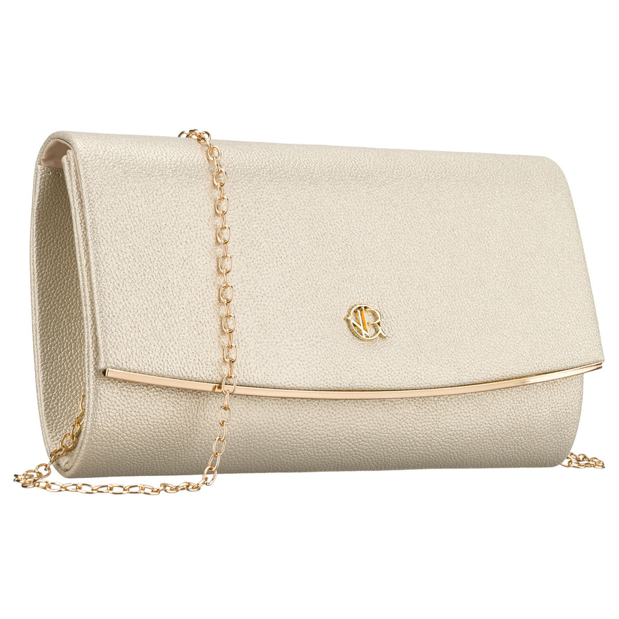 Damen-Clutch in goldener Farbe aus Kunstleder – Rovicky