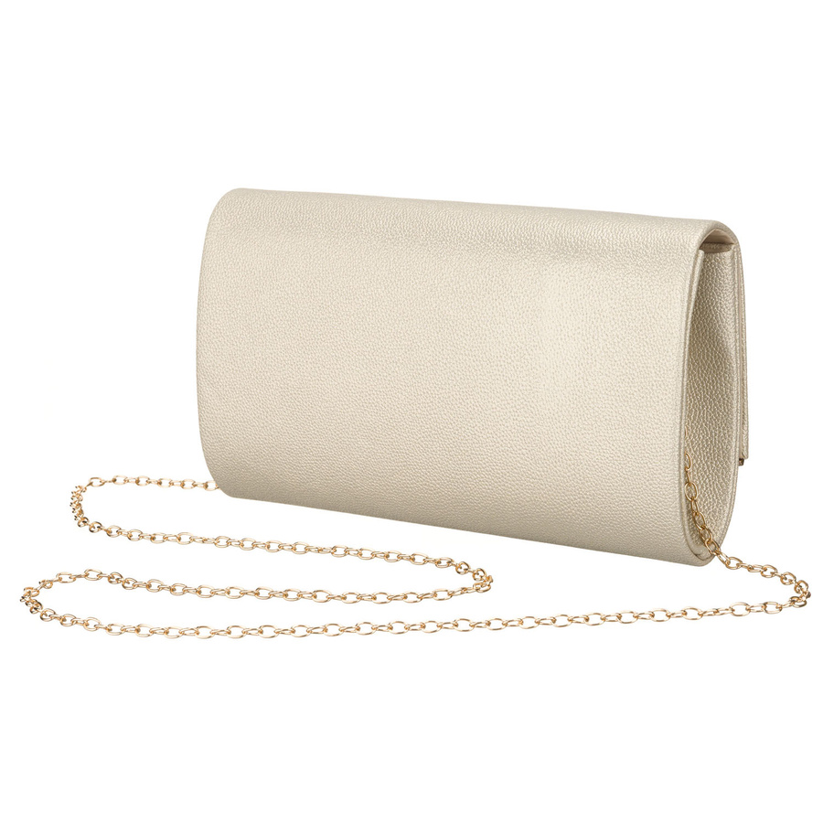 Damen-Clutch in goldener Farbe aus Kunstleder – Rovicky – Bild 3