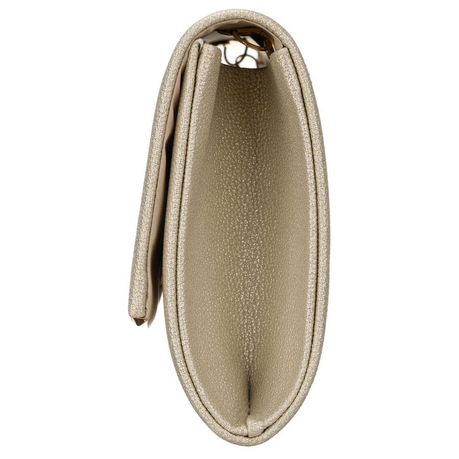 Damen-Clutch in goldener Farbe aus Kunstleder – Rovicky – Bild 4