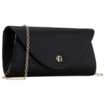 Damen-Clutch aus Öko-Leder in Schwarz – Rovicky