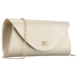 Goldene Damen-Clutch aus Kunstleder mit Magnetverschluss – Rovicky