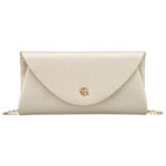 Goldene Damen-Clutch aus Kunstleder mit Magnetverschluss – Rovicky