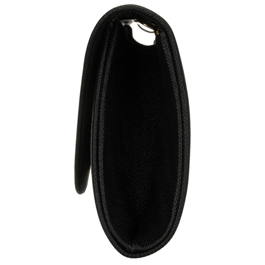 Brokat-Damen-Clutch aus synthetischem Stoff in Schwarz – Rovicky – Bild 4