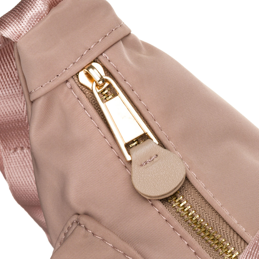 Damen-Umhängetasche aus Nylon in Rosa, mit Reißverschluss - Peterson – Bild 10