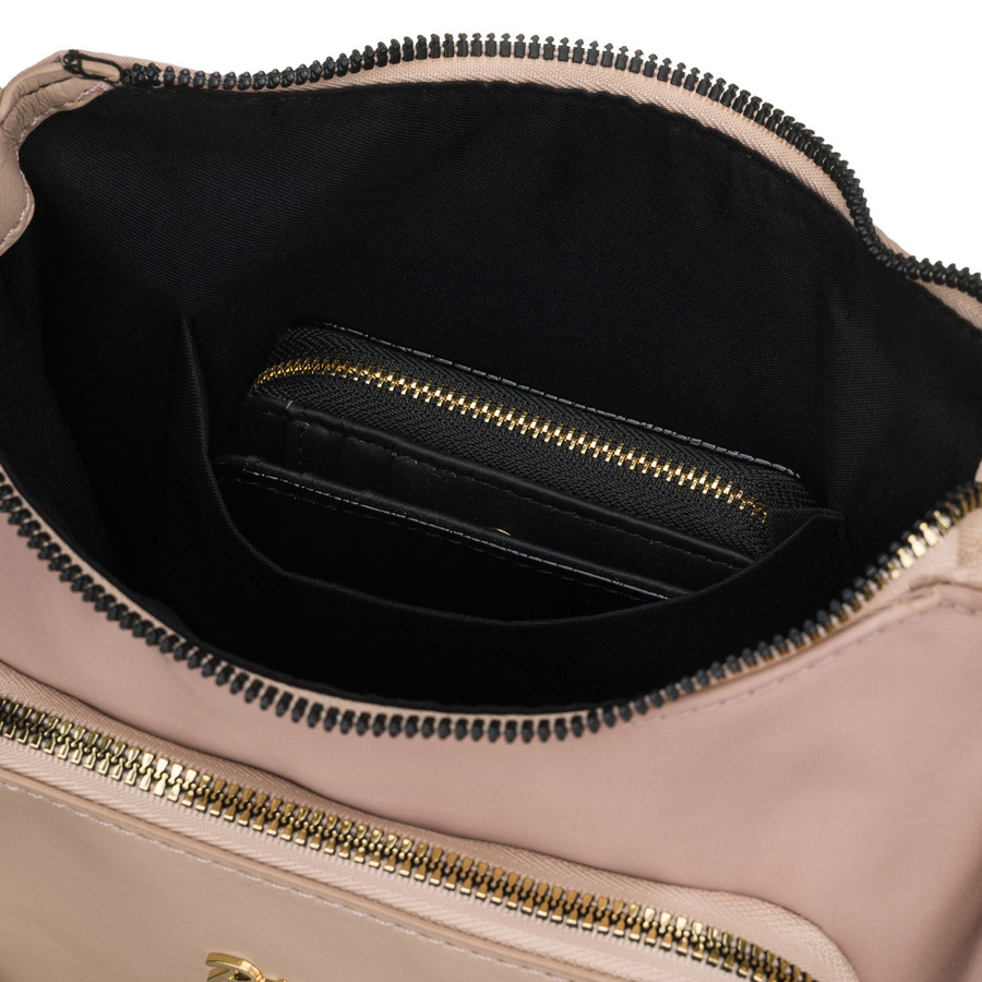 Damen-Umhängetasche aus Nylon in Rosa, mit Reißverschluss – Peterson – Bild 14