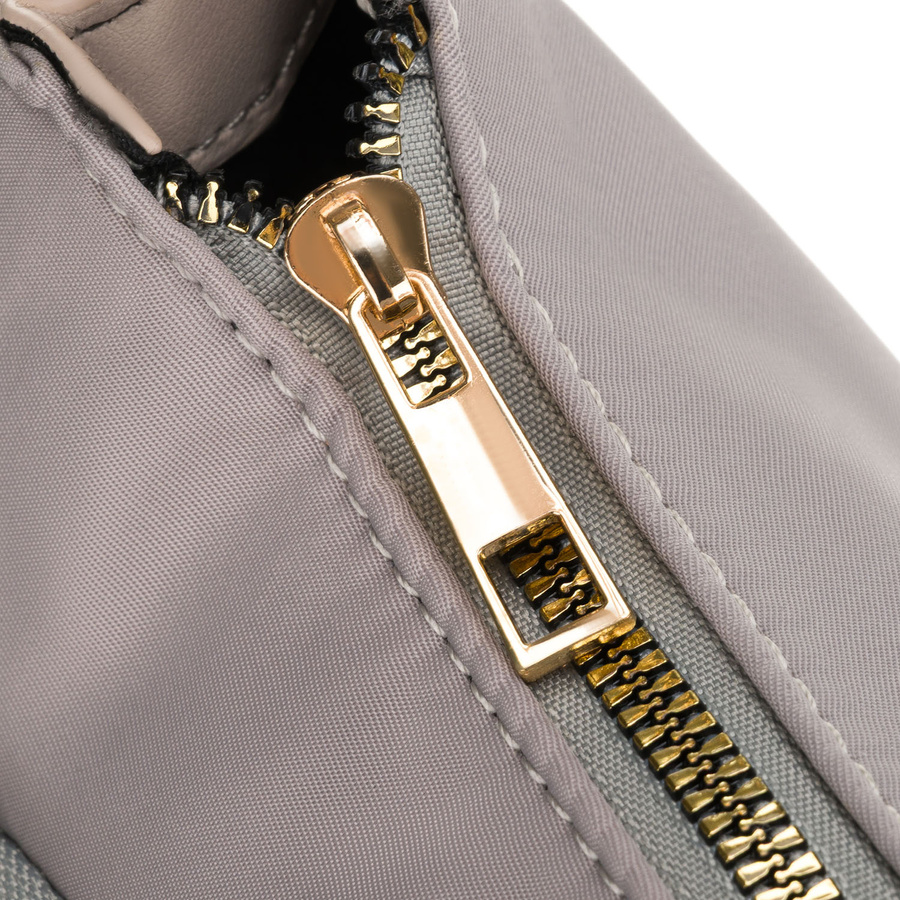 Städtische, graue Damen-Umhängetasche aus Nylon und Öko-Leder – Peterson – Bild 15