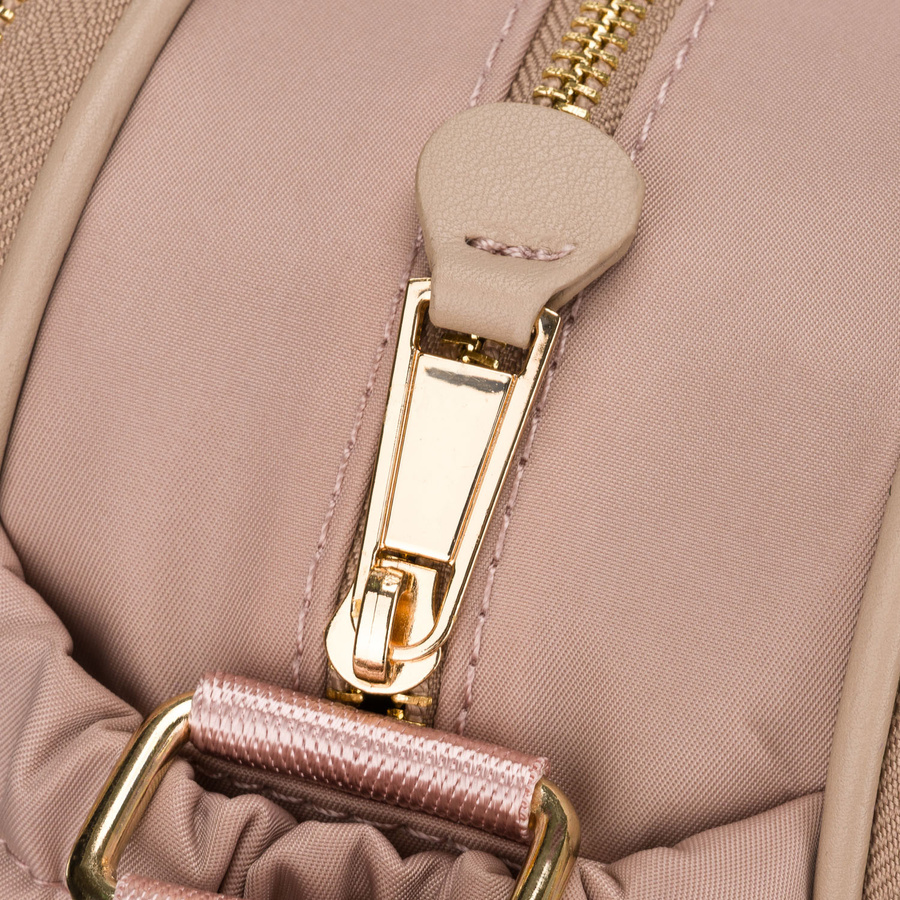Rosa Damen-Umhängetasche aus Nylon mit Reißverschluss und Magnetverschluss – Peterson – Bild 10
