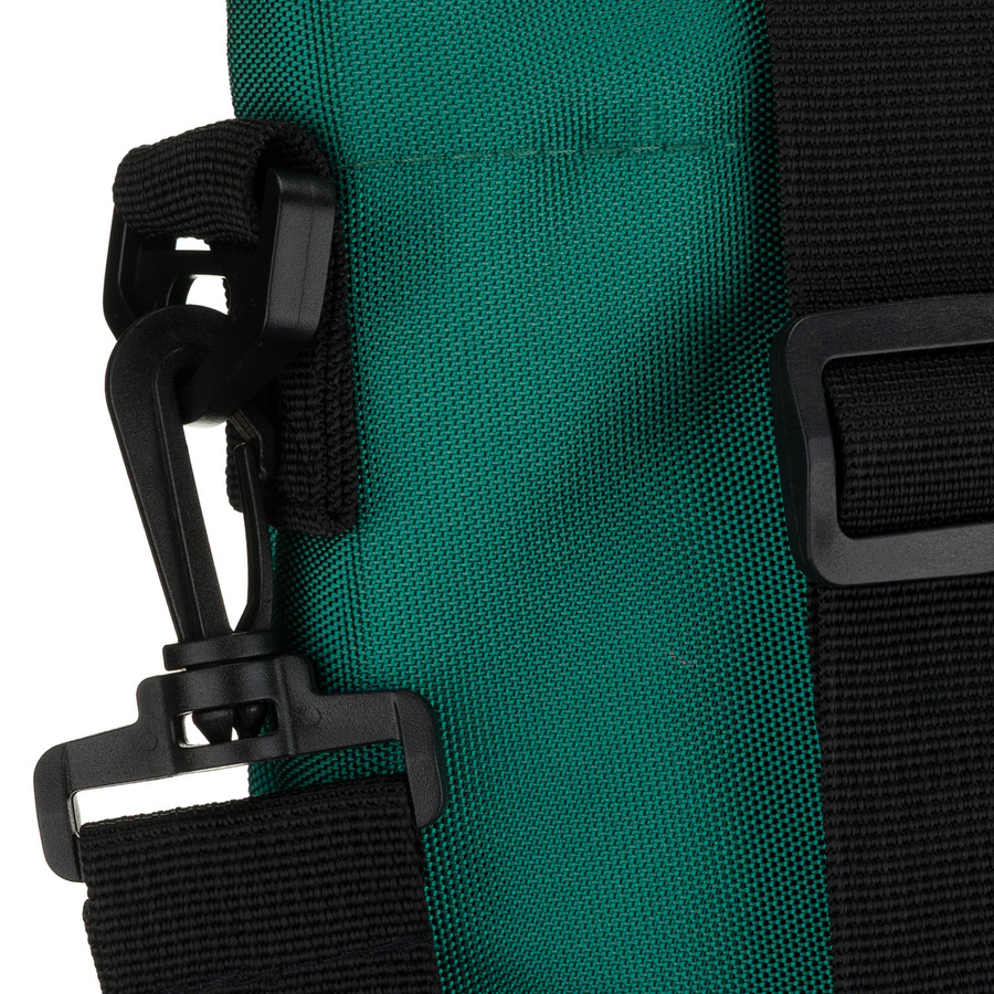 Große, dunkelgrüne Damen-Shopper aus Polyester, an Griffen und einem abnehmbaren Gürtel hängend - Peterson – Bild 5