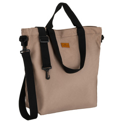 Große Damentasche aus Polyester in Beige, ein Hauptfach – Peterson
