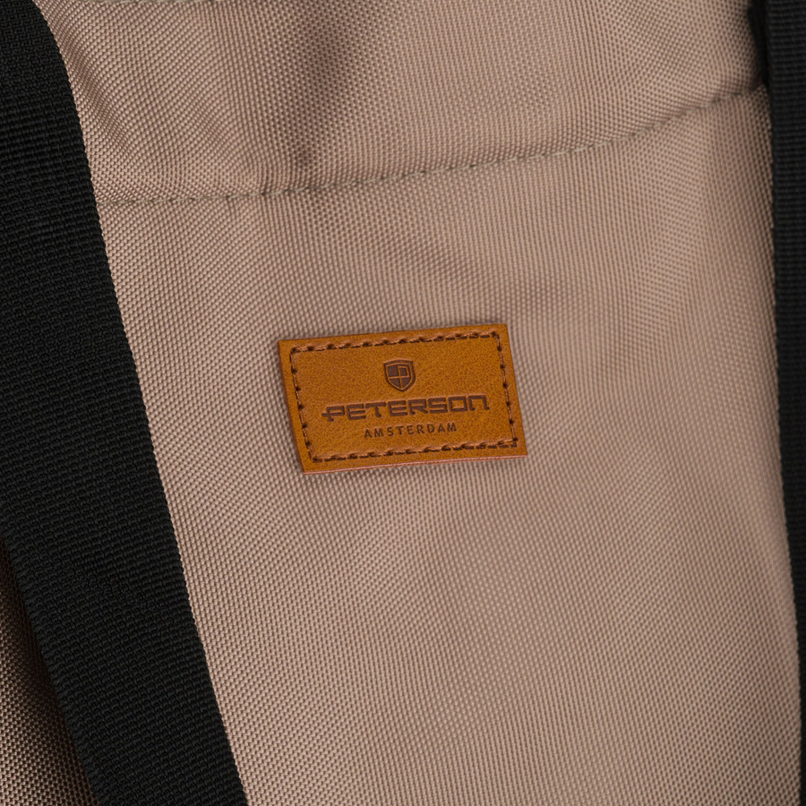 Große Damentasche aus Polyester in Beige, ein Hauptfach - Peterson – Bild 4