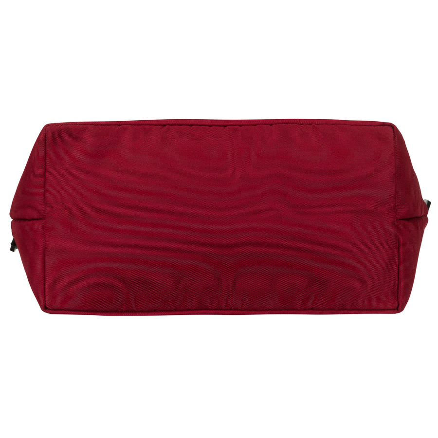 Geräumige Damen-Handtasche aus Polyester in burgunderroter Farbe, mit Reißverschlüssen verschließbar – Peterson – Bild 10