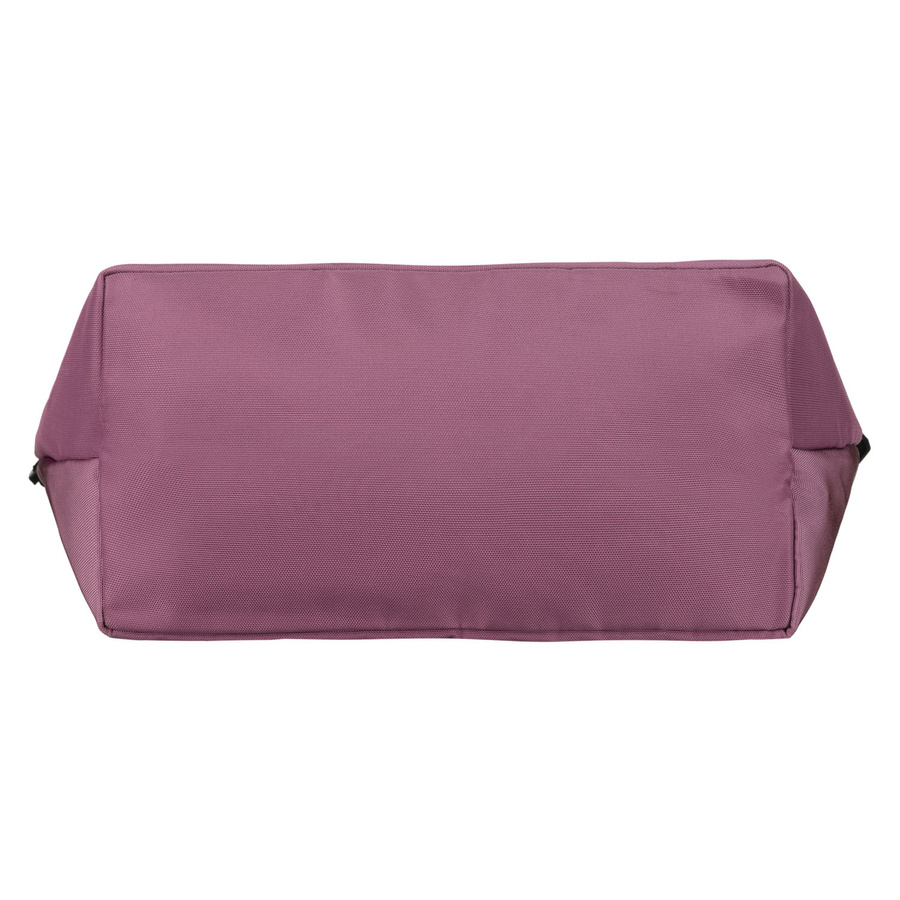 Große Damen-Shopper-Tasche aus Polyester in Rosa, aufgehängt an bequemen Griffen und einem abnehmbaren Gürtel - Peterson – Bild 10