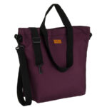 Große, violette Damen-Shopper-Tasche an bequemen Griffen und einem abnehmbaren Gürtel – Peterson