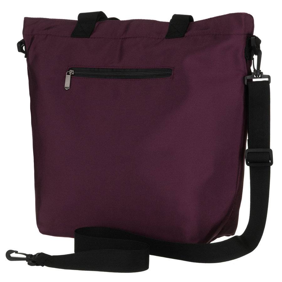 Große, violette Damen-Shopper-Tasche an bequemen Griffen und einem abnehmbaren Gürtel – Peterson – Bild 3