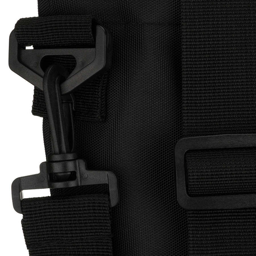 Schwarze Damen-Shopper-Tasche mit Reißverschluss und Außentasche – Peterson – Bild 5