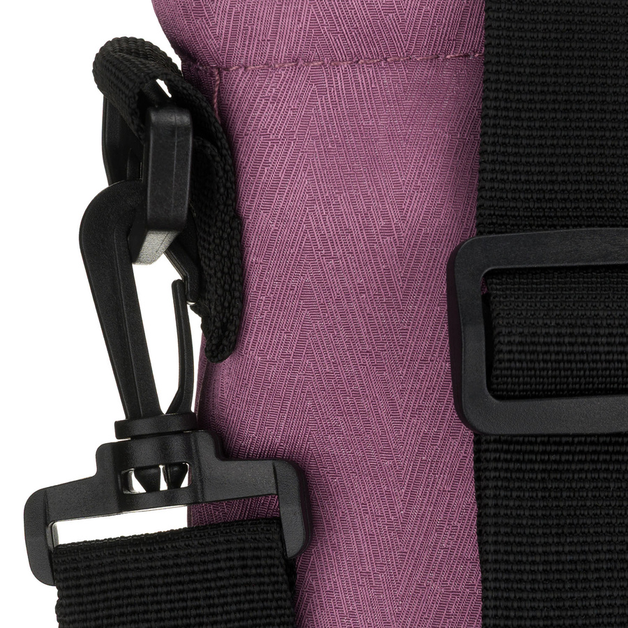 Damen-Shopper in violetter Farbe, einteilig und mit Reißverschluss geschlossen mit Außentasche - Rovicky – Bild 5