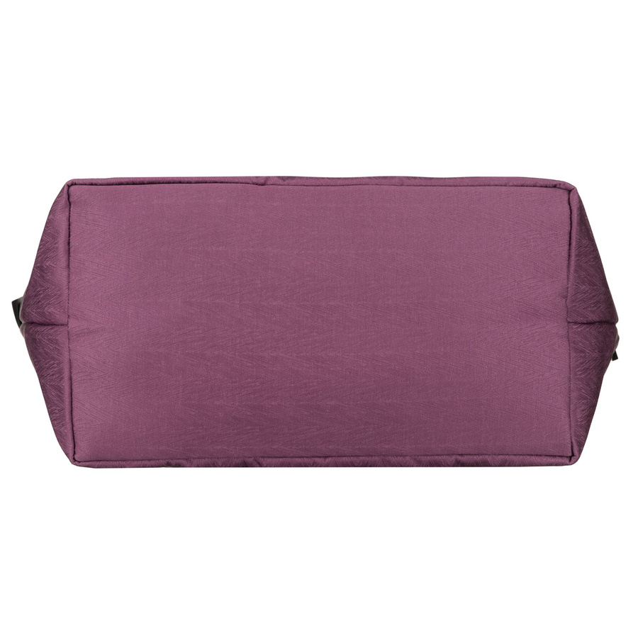 Damen-Shopper in violetter Farbe, einteilig und mit Reißverschluss geschlossen mit Außentasche - Rovicky – Bild 9