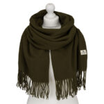Eleganter Damen-Schal aus Polyester in Khaki – Peterson