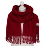 Eleganter, roter Damen-Schal aus Polyester - Peterson
