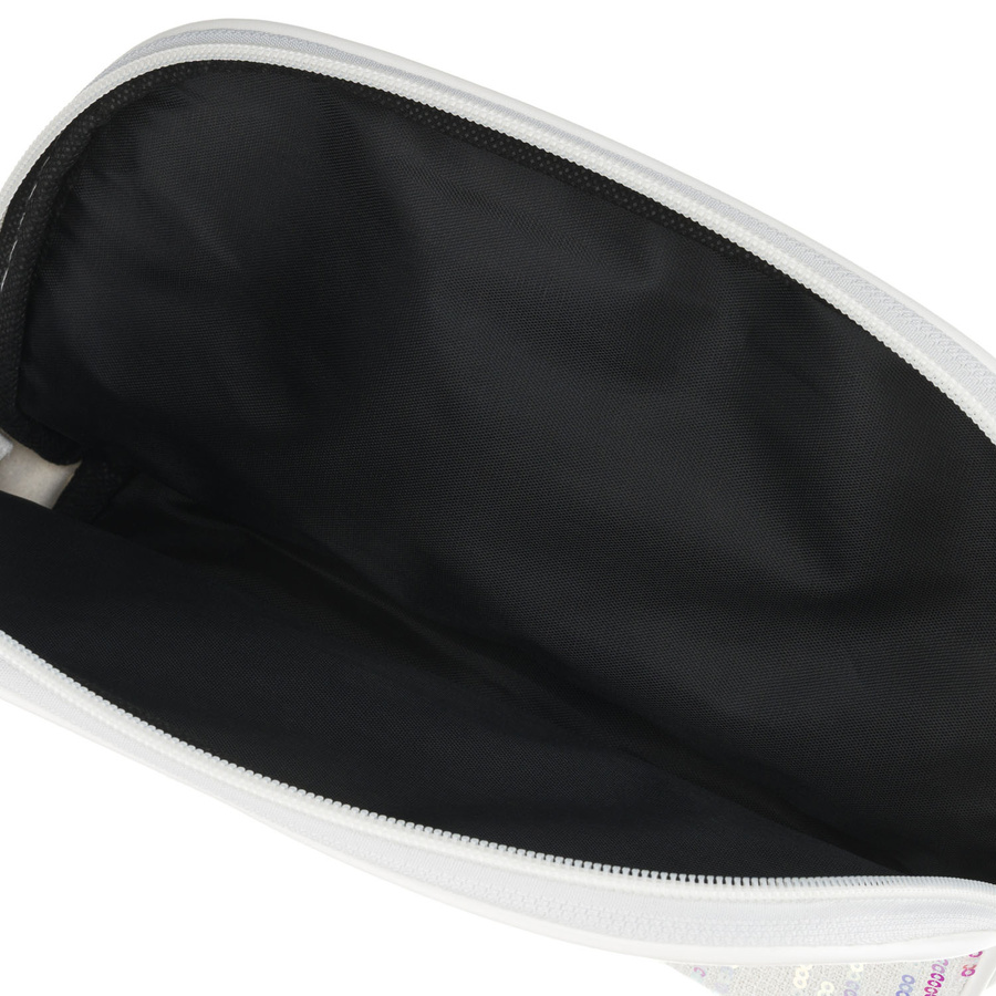 Kosmetiktasche aus synthetischem Material in weißer Farbe, ein Fach - Peterson – Bild 6