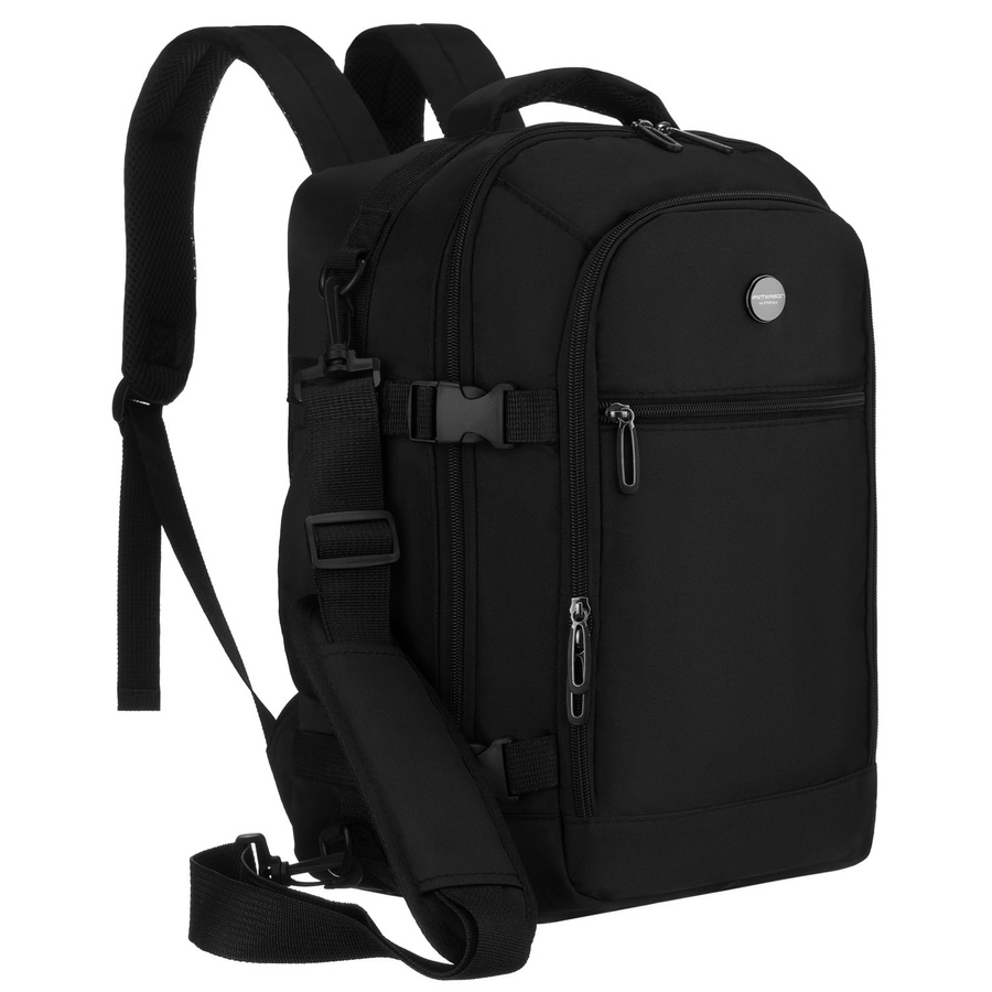 Schwarzer Reise-Rucksack, ideal als Handgepäck – Peterson – Bild 3