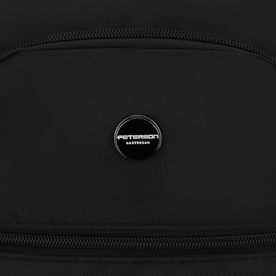 Schwarzer Reise-Rucksack, ideal als Handgepäck – Peterson – Bild 19