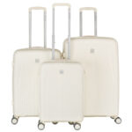 Reiseset aus ABS-Koffer in Beige - Peterson