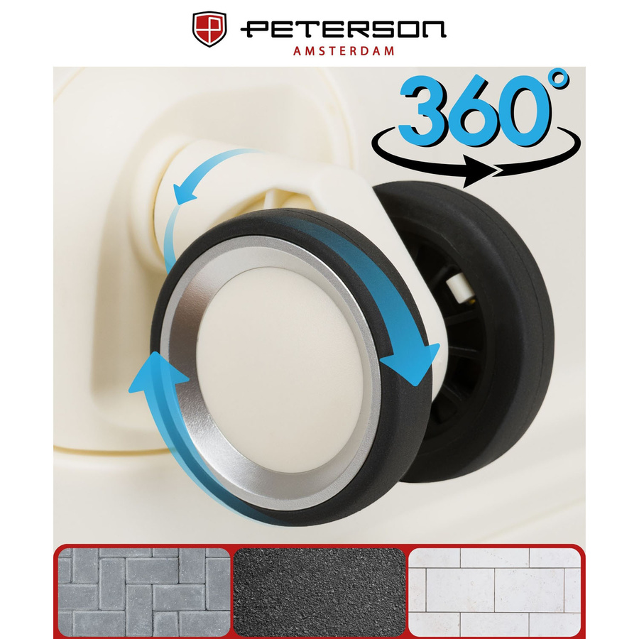 Reiseset aus ABS-Koffer in Beige - Peterson – Bild 19