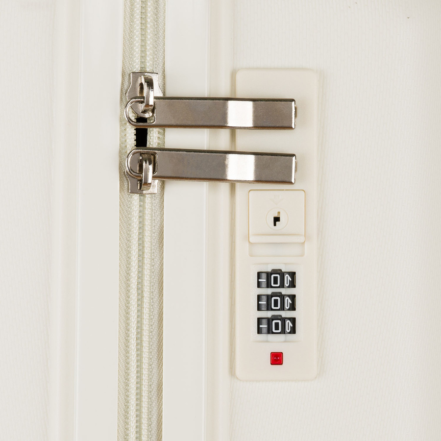 Reiseset aus ABS-Koffer in Beige - Peterson – Bild 15