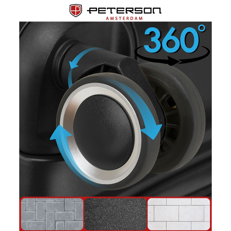 Peterson Koffer-Set aus ABS-Kunststoff in Schwarz – Bild 13
