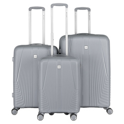 Peterson Koffer-Set aus ABS-Kunststoff in Grau