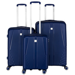 Peterson Koffer-Set aus ABS-Kunststoff in Marineblau