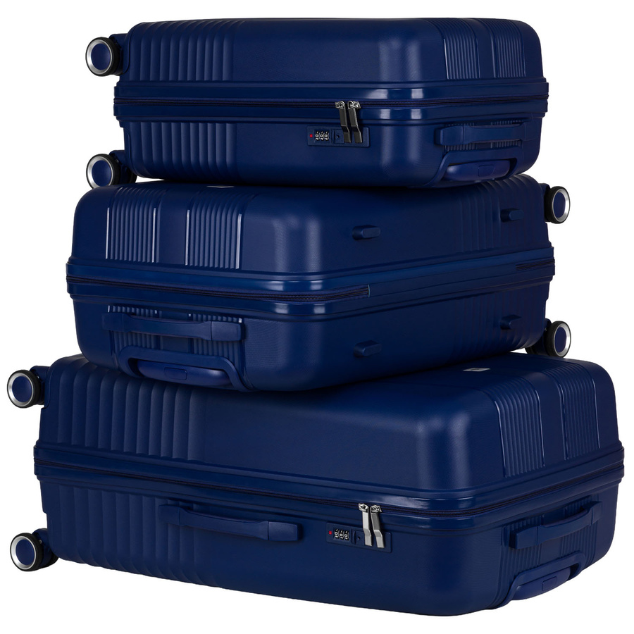 Peterson Koffer-Set aus ABS-Kunststoff in Marineblau – Bild 16
