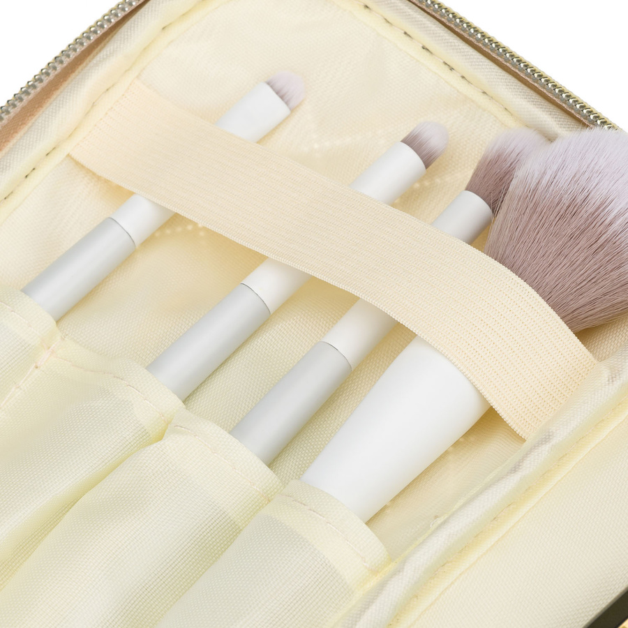 Peterson Ein-Kammer-Kulturtasche aus synthetischem Stoff in Beige – Bild 8