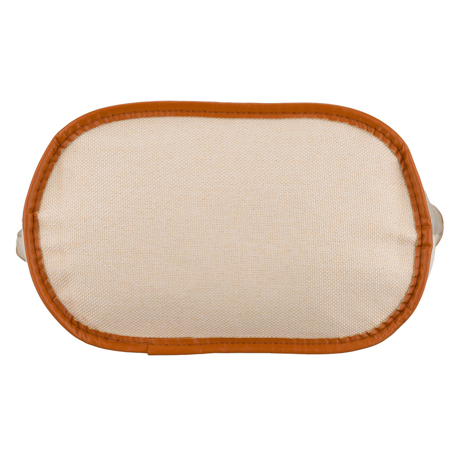 Beige-braune Kosmetiktasche aus Synthetikgewebe mit Reißverschluss – Peterson – Bild 9