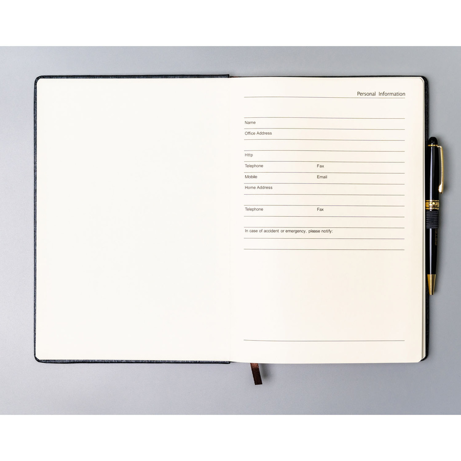 Notizbuch im B5-Format in Grau, liniert bedruckt – Peterson – Bild 5