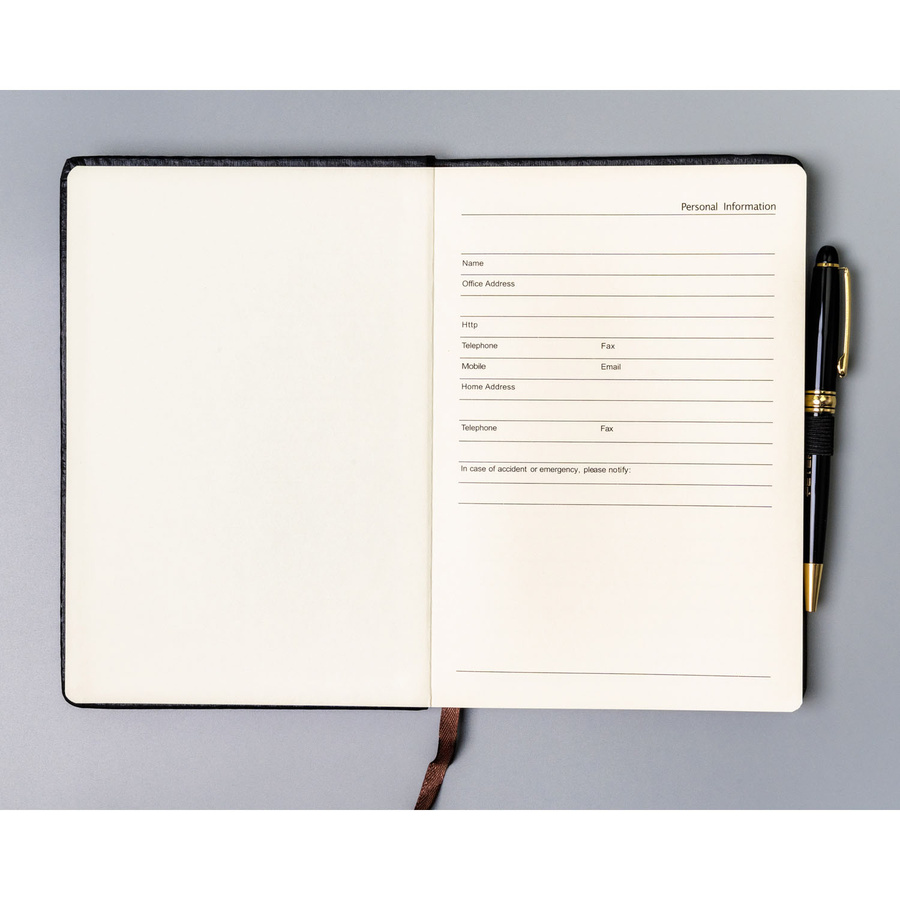 Schwarzes Notizbuch im A5-Format, liniert – Peterson – Bild 5