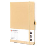 Beiger Notizblock im A5-Format, liniert – Peterson