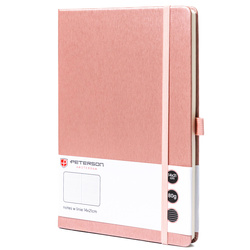 Notizbuch A5, rosa, liniert – Peterson