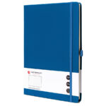 Blaues Notizbuch im Hardcover-Einband im B5-Format liniert – Peterson