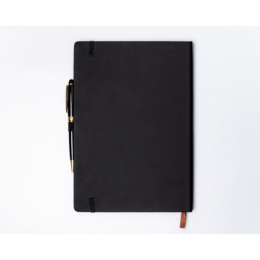 Schwarzes Notizbuch im Hardcover-Format B5, liniert – Peterson – Bild 4