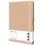 Notizbuch mit festem Einband in Khaki, liniert bedruckt - Peterson