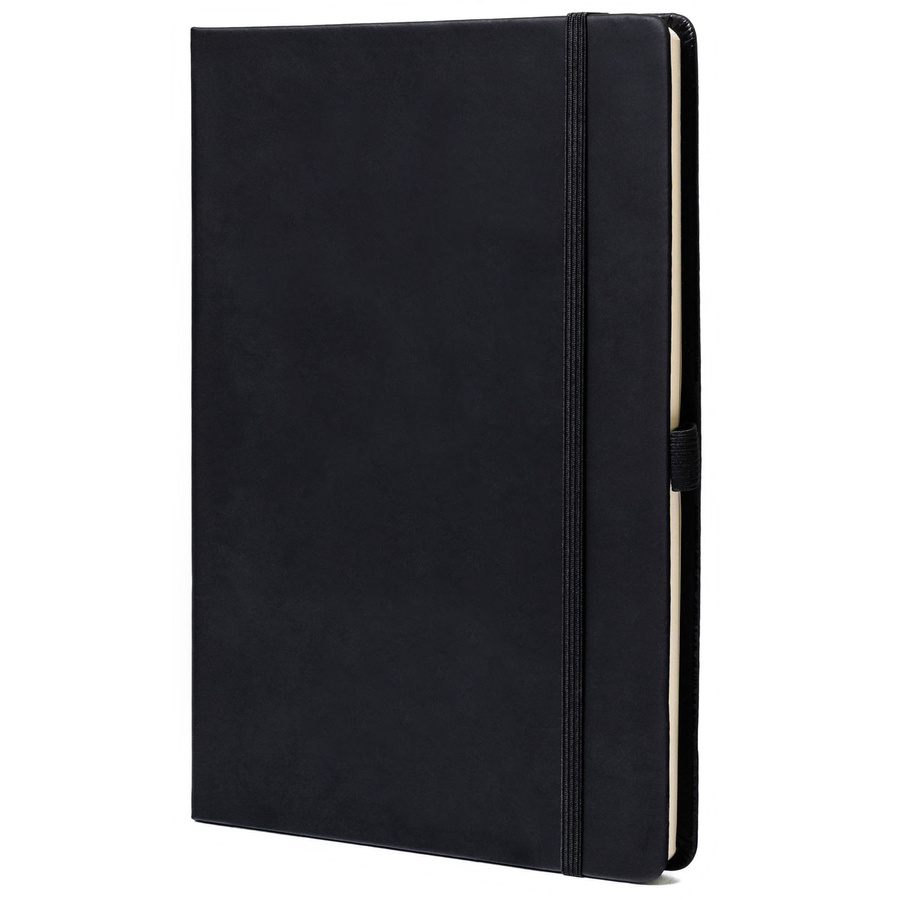 Schwarzes Notizbuch im Hardcover A5 Format liniert - Peterson – Bild 2