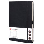 Schwarzes Notizbuch im Hardcover A5 Format mit Punktraster – Peterson