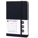 Schwarzes Notizbuch im A6-Format, liniert – Peterson