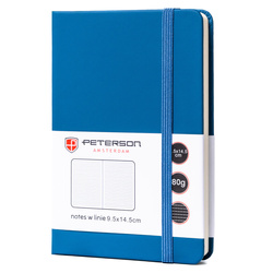 Blaues Notizbuch im A6-Format, liniert – Peterson